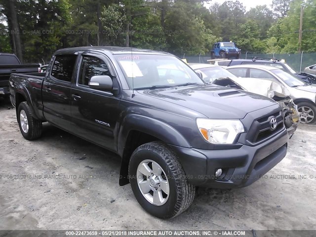 3TMMU4FN7CM042358 - 2012 TOYOTA TACOMA DOUBLE CAB LONG BED GRAY photo 1