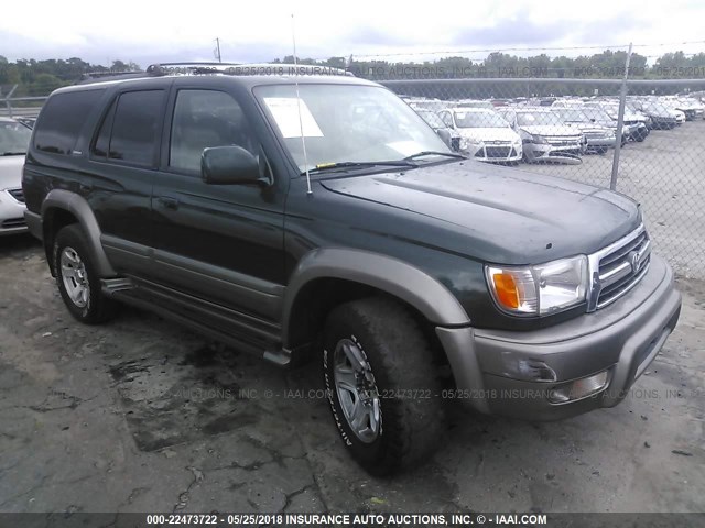 JT3HN87R5Y0299914 - 2000 TOYOTA 4RUNNER LIMITED GREEN photo 1