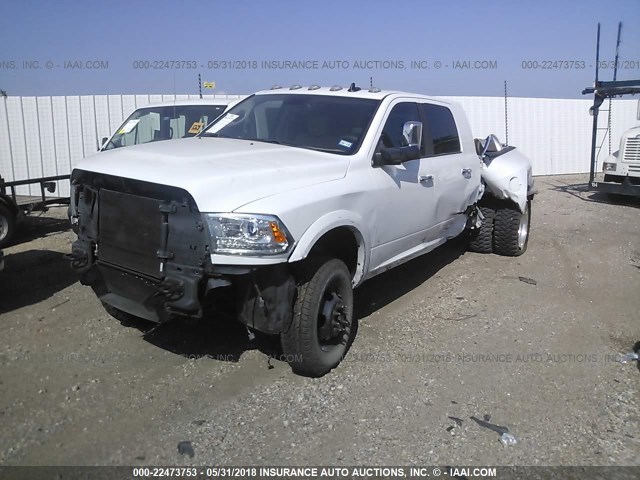 3C63RRML3GG327842 - 2016 RAM 3500 LARAMIE WHITE photo 2