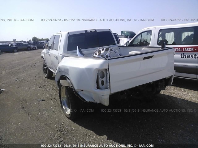 3C63RRML3GG327842 - 2016 RAM 3500 LARAMIE WHITE photo 3