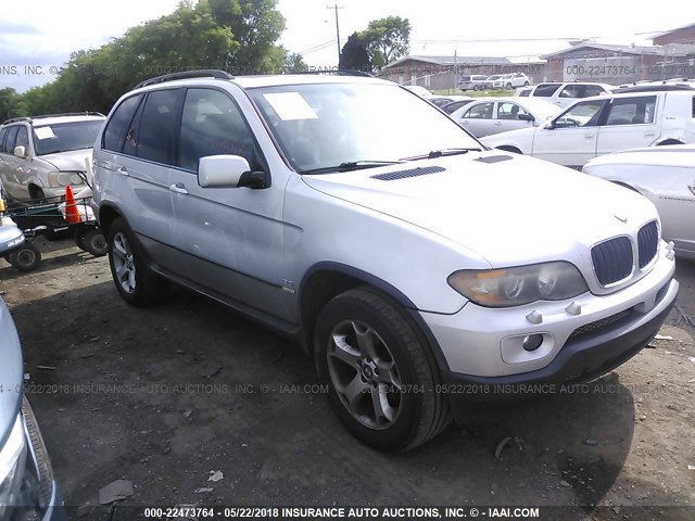 5UXFA13515LY22430 - 2005 BMW X5 3.0I SILVER photo 1