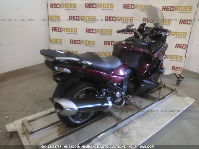 JKBZGNB139A010234 - 2009 KAWASAKI ZG1400 B MAROON photo 4