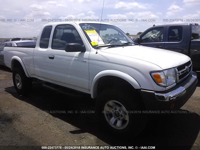 4TAWN72NXYZ586738 - 2000 TOYOTA TACOMA XTRACAB WHITE photo 1