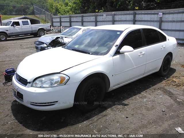 2G1WS58RX79384835 - 2007 CHEVROLET IMPALA POLICE WHITE photo 2