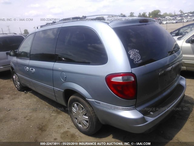 2A8GP64L76R738287 - 2006 CHRYSLER TOWN & COUNTRY LIMITED Light Blue photo 3