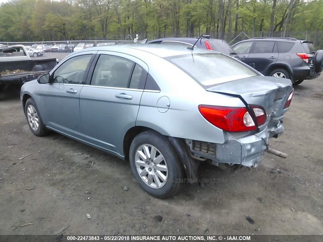 1C3LC46J18N293809 - 2008 CHRYSLER SEBRING LX Light Blue photo 3