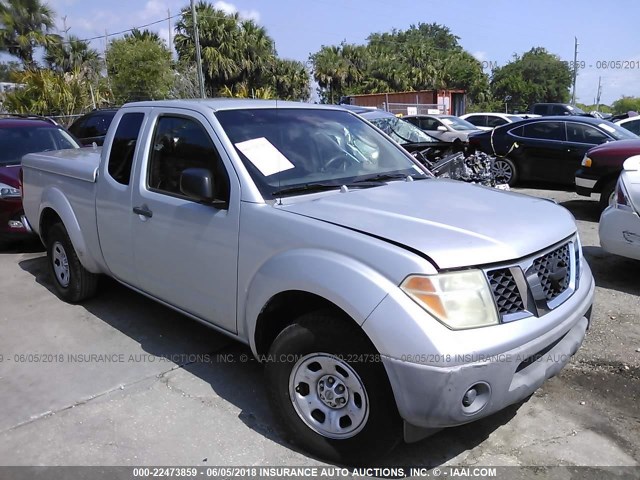 1N6BD06T86C457867 - 2006 NISSAN FRONTIER KING CAB XE SILVER photo 1
