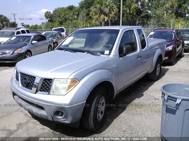 1N6BD06T86C457867 - 2006 NISSAN FRONTIER KING CAB XE SILVER photo 2