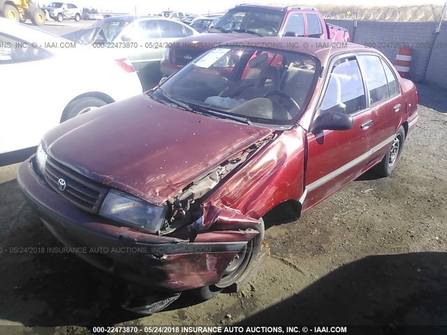 JT2EL43A0M0124406 - 1991 TOYOTA TERCEL DELUXE MAROON photo 2