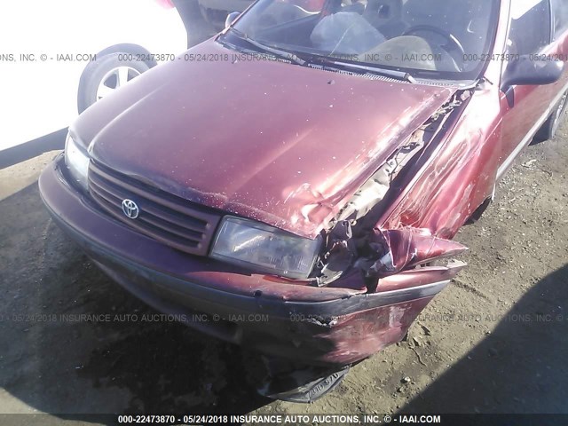 JT2EL43A0M0124406 - 1991 TOYOTA TERCEL DELUXE MAROON photo 6