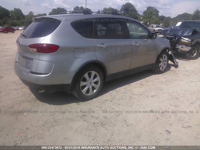 4S4WX82C864419173 - 2006 SUBARU B9 TRIBECA 3.0 H6/3.0 H6 LIMITED SILVER photo 4