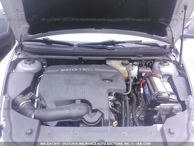 1G1ZA5E05A4104545 - 2010 CHEVROLET MALIBU LS SILVER photo 10