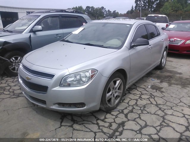 1G1ZA5E05A4104545 - 2010 CHEVROLET MALIBU LS SILVER photo 2