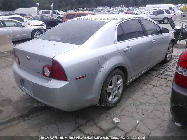 1G1ZA5E05A4104545 - 2010 CHEVROLET MALIBU LS SILVER photo 4