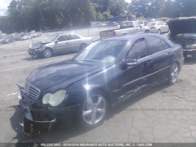 WDBRF52H46F749264 - 2006 MERCEDES-BENZ C GENERATION 2006 230 Dark Blue photo 2