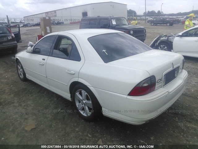 1LNFM87A86Y637736 - 2006 LINCOLN LS WHITE photo 3