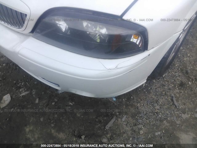 1LNFM87A86Y637736 - 2006 LINCOLN LS WHITE photo 6