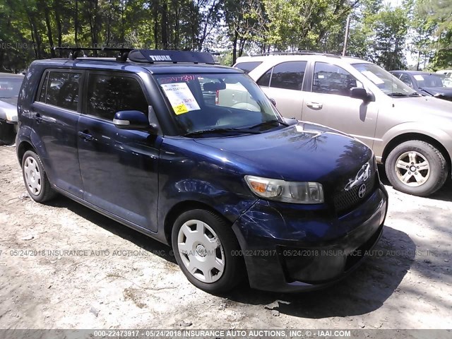 JTLKE50E181009318 - 2008 TOYOTA SCION XB BLUE photo 1