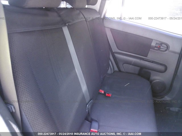 JTLKE50E181009318 - 2008 TOYOTA SCION XB BLUE photo 8