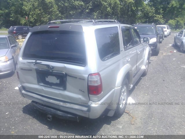 JT3HN87R0Y9038931 - 2000 TOYOTA 4RUNNER LIMITED SILVER photo 4