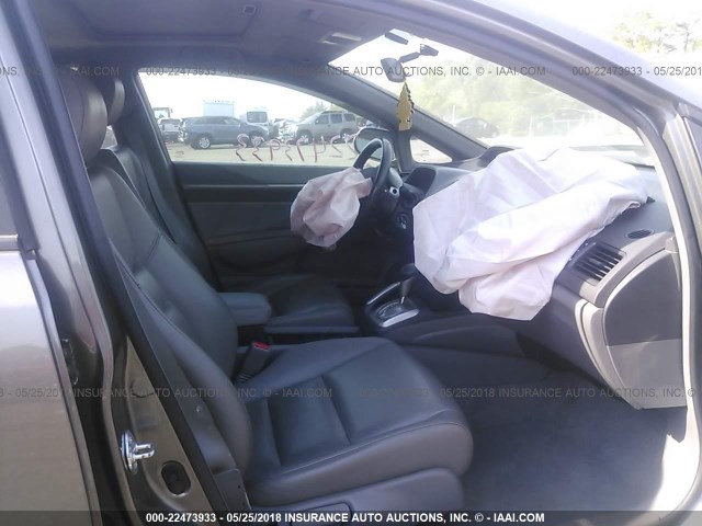 2HGFA16938H504022 - 2008 HONDA CIVIC EXL GRAY photo 5