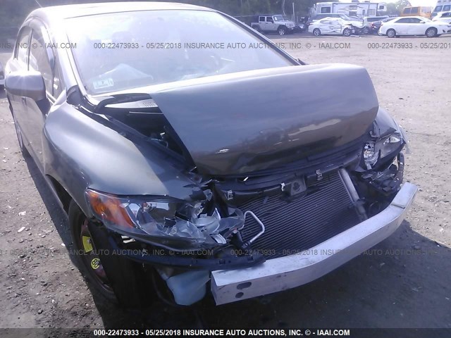 2HGFA16938H504022 - 2008 HONDA CIVIC EXL GRAY photo 6