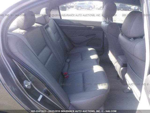 2HGFA16938H504022 - 2008 HONDA CIVIC EXL GRAY photo 8
