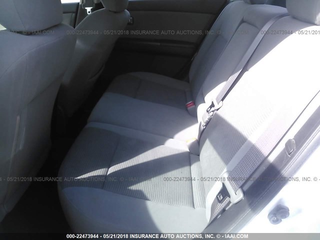 3N1AB6AP7BL703052 - 2011 NISSAN SENTRA 2.0/2.0S/SR/2.0SL SILVER photo 8