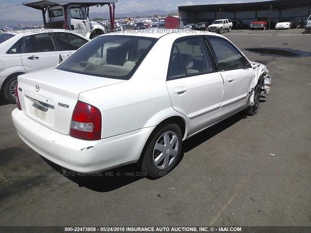 JM1BJ2228X0120851 - 1999 MAZDA PROTEGE DX/LX WHITE photo 4