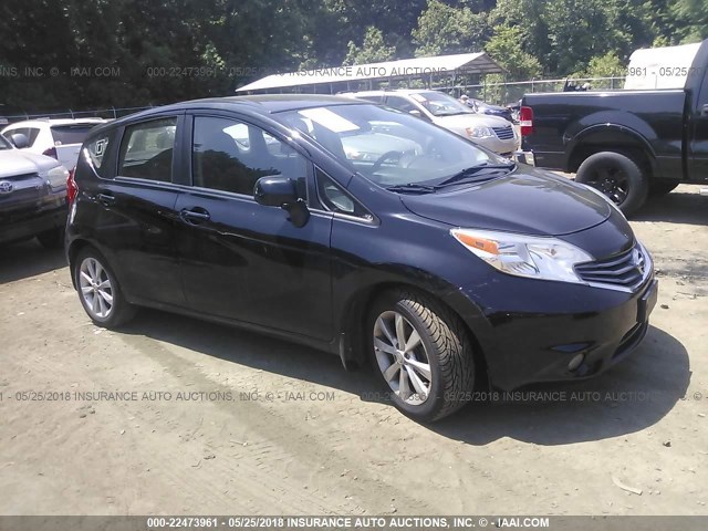 3N1CE2CP9EL374817 - 2014 NISSAN VERSA NOTE S/S PLUS/SV/SL BLACK photo 1