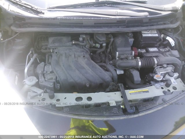 3N1CE2CP9EL374817 - 2014 NISSAN VERSA NOTE S/S PLUS/SV/SL BLACK photo 10
