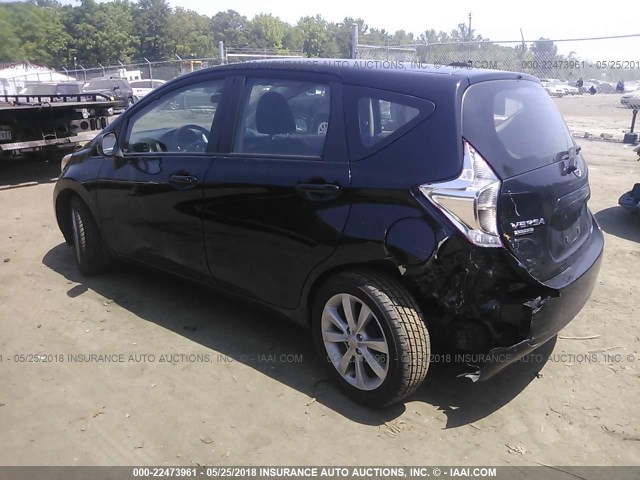 3N1CE2CP9EL374817 - 2014 NISSAN VERSA NOTE S/S PLUS/SV/SL BLACK photo 3