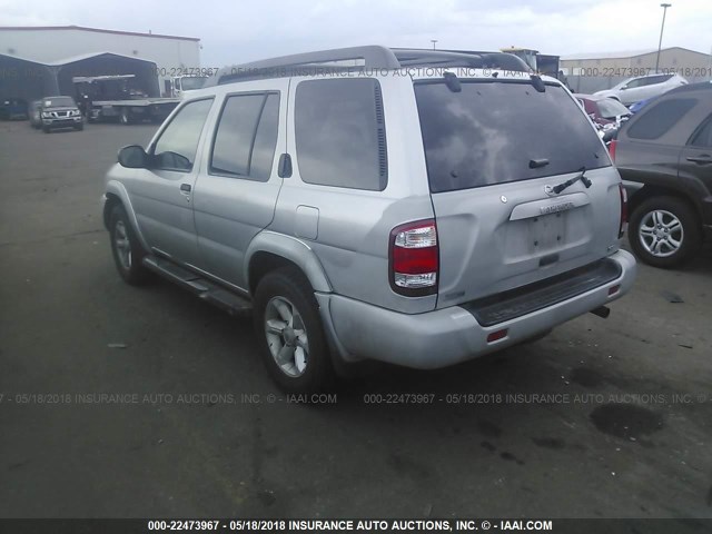 JN8DR09Y73W809758 - 2003 NISSAN PATHFINDER LE/SE SILVER photo 3