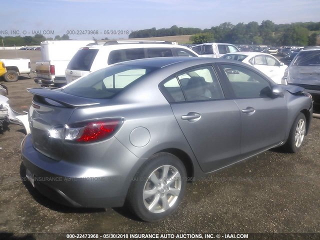 JM1BL1SF5A1209463 - 2010 MAZDA 3 I GRAY photo 4