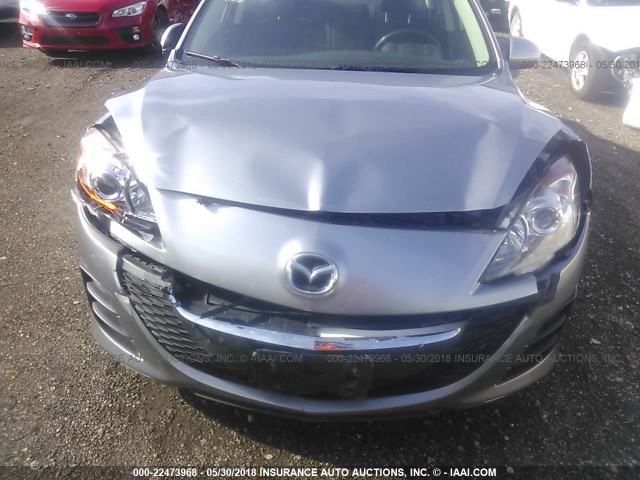 JM1BL1SF5A1209463 - 2010 MAZDA 3 I GRAY photo 6