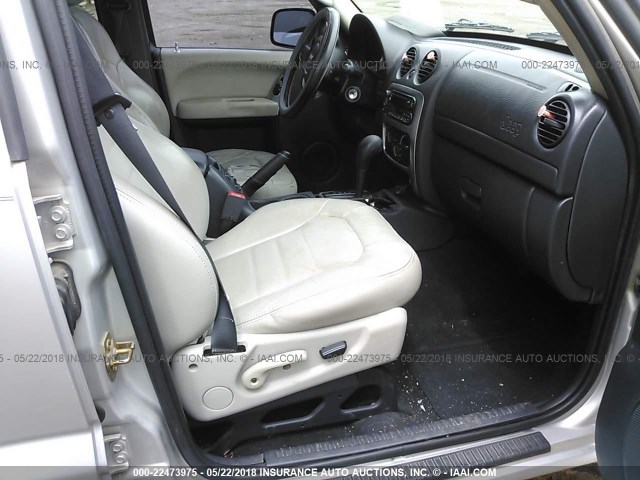 1J4GK38K93W619515 - 2003 JEEP LIBERTY RENEGADE SILVER photo 5