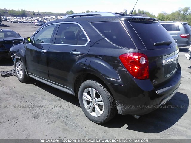 2CNFLGEC3B6388862 - 2011 CHEVROLET EQUINOX LTZ BLACK photo 3