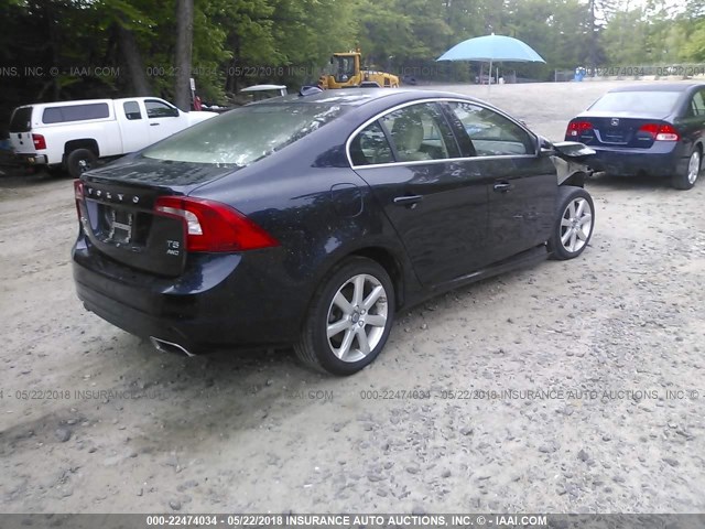 YV1612TK2G1396320 - 2016 VOLVO S60 PREMIER BLUE photo 4