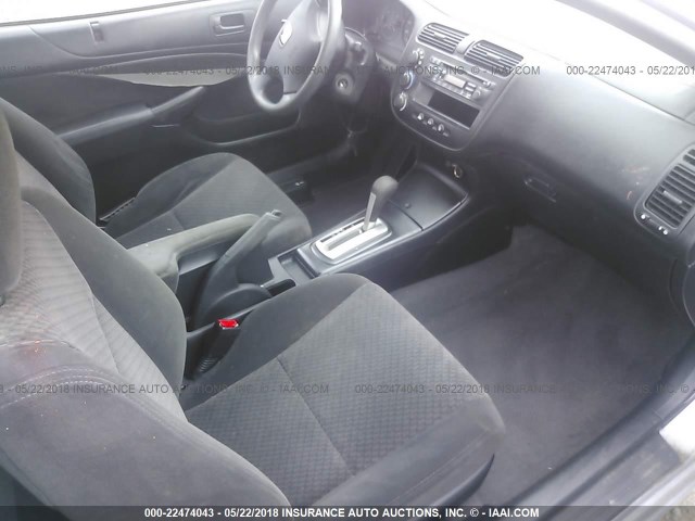 1HGEM22105L057107 - 2005 HONDA CIVIC DX VP SILVER photo 5