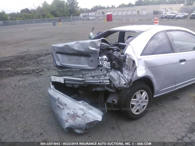 1HGEM22105L057107 - 2005 HONDA CIVIC DX VP SILVER photo 6