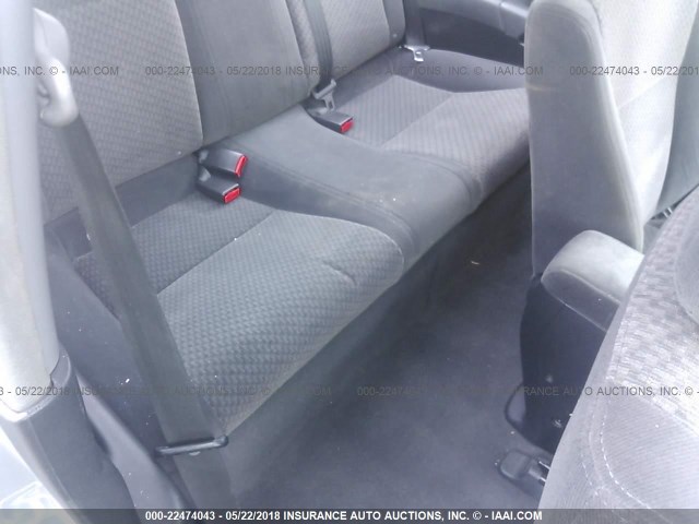 1HGEM22105L057107 - 2005 HONDA CIVIC DX VP SILVER photo 8