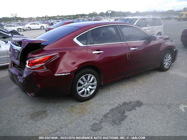 1N4AL3AP8FN317695 - 2015 NISSAN ALTIMA 2.5/S/SV/SL MAROON photo 4