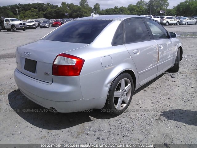 WAULC68E55A033937 - 2005 AUDI A4 1.8T QUATTRO/SPECIAL SILVER photo 4