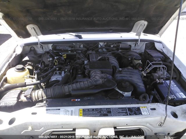 4F4YR12DX1TM20466 - 2001 MAZDA B2300 WHITE photo 10