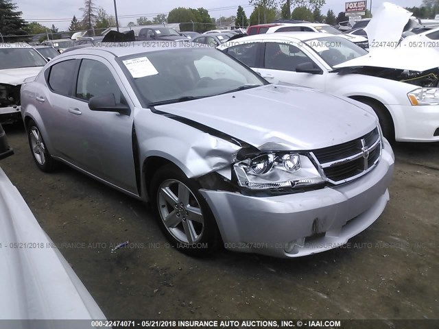 1B3LC56R88N269631 - 2008 DODGE AVENGER SXT SILVER photo 1