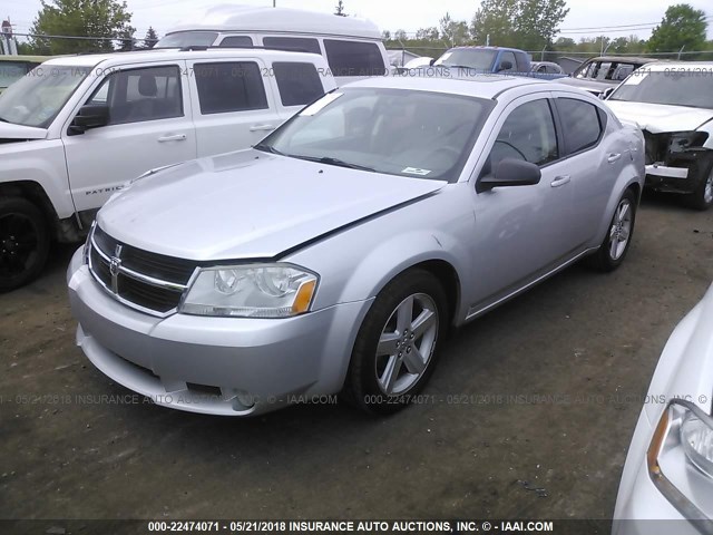 1B3LC56R88N269631 - 2008 DODGE AVENGER SXT SILVER photo 2