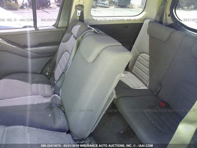 5N1AR18U08C660679 - 2008 NISSAN PATHFINDER S/LE/SE GRAY photo 8