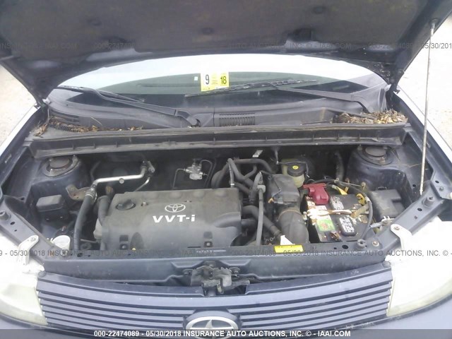 JTLKT324X64041372 - 2006 TOYOTA SCION XB BLUE photo 10