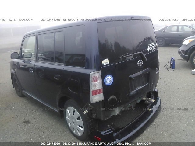 JTLKT324X64041372 - 2006 TOYOTA SCION XB BLUE photo 3