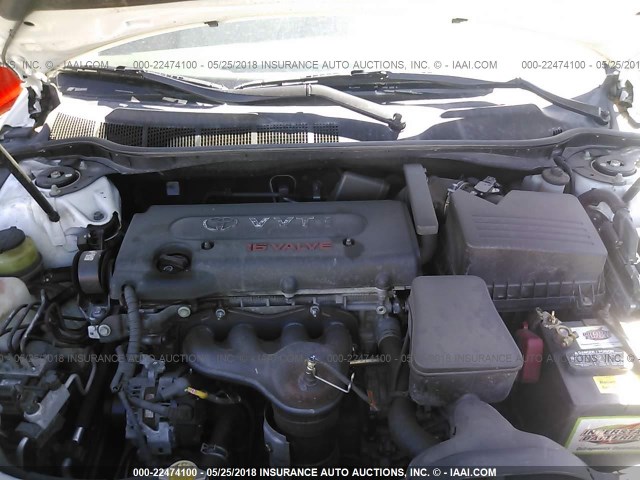4T4BE46K19R055221 - 2009 TOYOTA CAMRY SE/LE/XLE WHITE photo 10